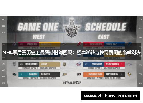 NHL季后赛历史上最震撼时刻回顾：经典逆转与传奇瞬间的巅峰对决