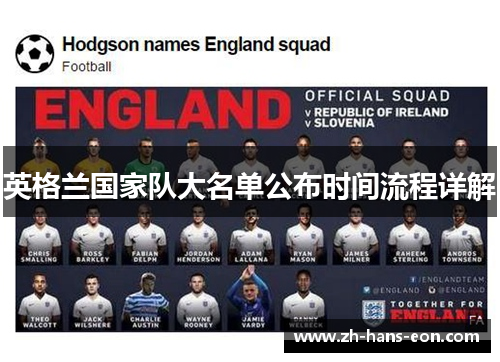英格兰国家队大名单公布时间流程详解 英格兰国家队大名单公布时间流程详解