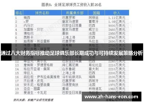 通过八大财务指标推动足球俱乐部长期成功与可持续发展策略分析 通过八大财务指标推动足球俱乐部长期成功与可持续发展策略分析